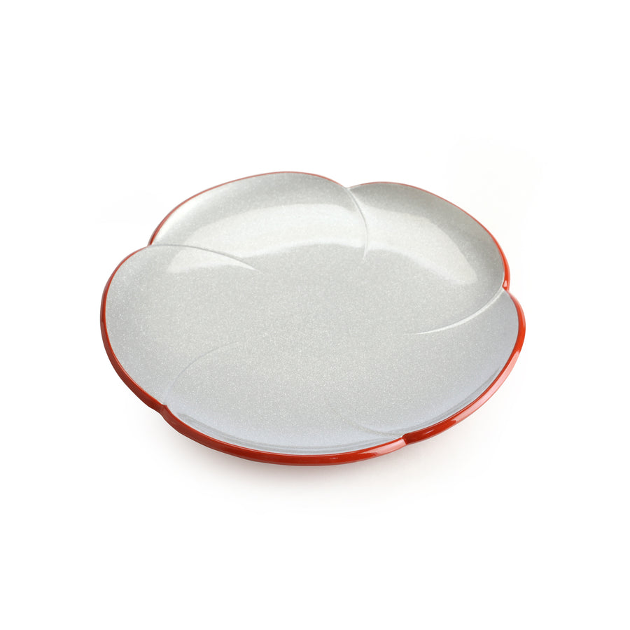 Small Silver Lacquer Plates