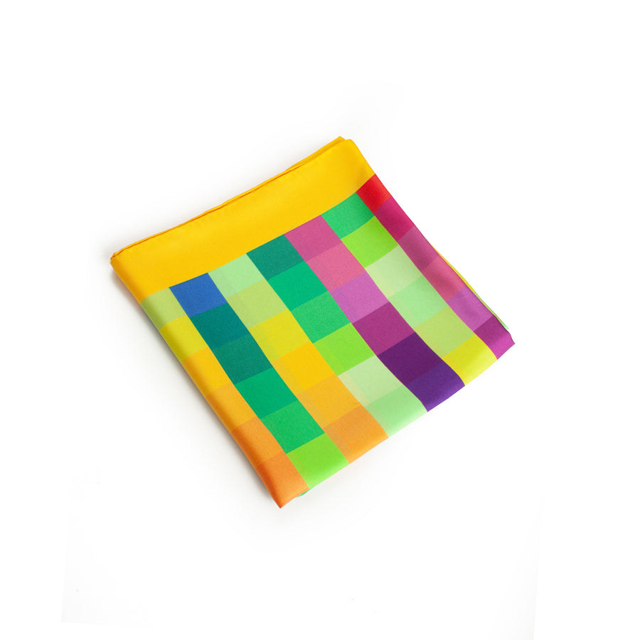 100% Colorful Silk Scarf