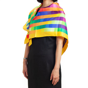 100% Colorful Silk Scarf