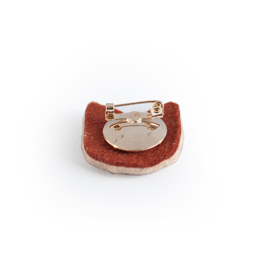 Embroidered Cat Brooch