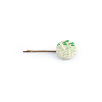 White and Green Pin Hair