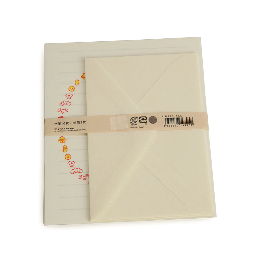 Letter Paper Set With Lucky Cat design
