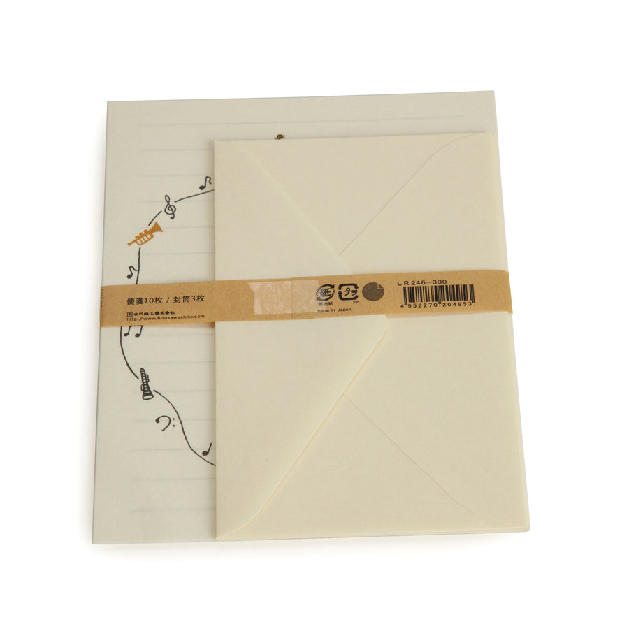 Letter Paper with Music Theme