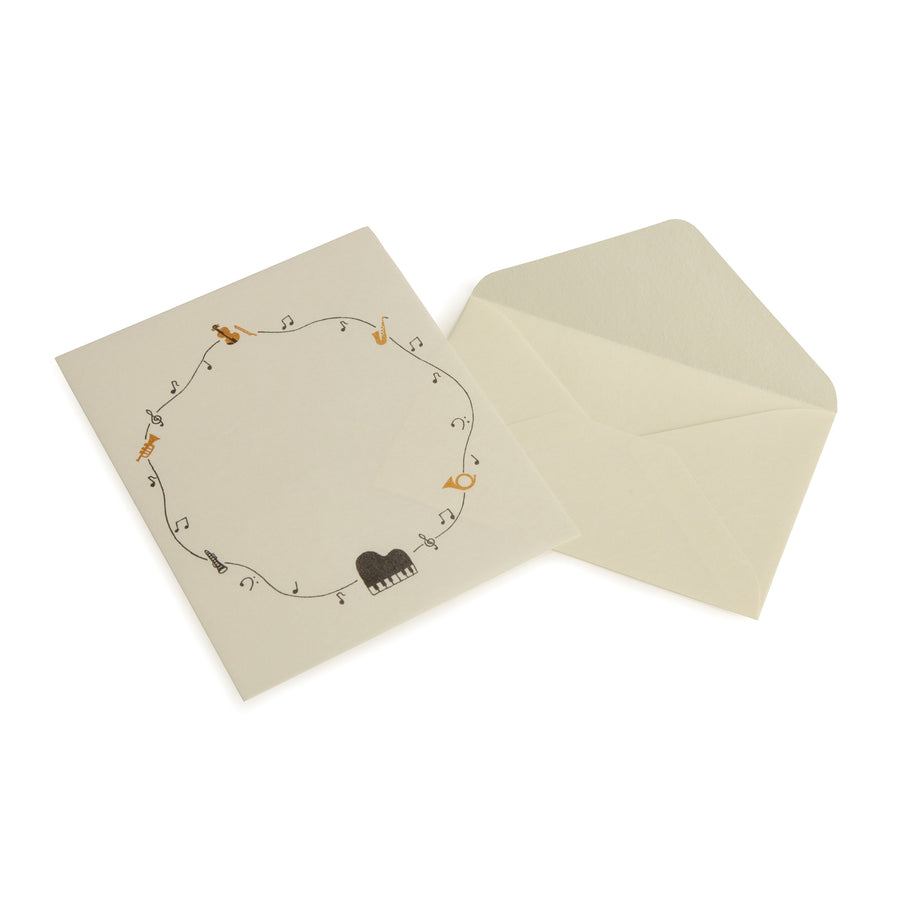 Letter Paper with Music Theme