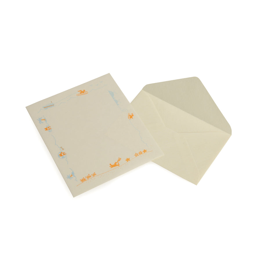 Letter Paper With Dog Design