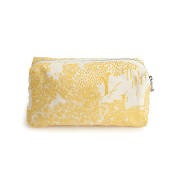Yellow Pouch with Trees Design