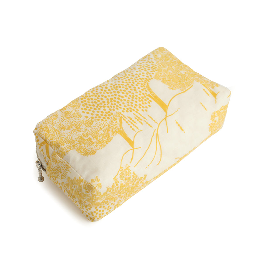 Yellow Pouch with Trees Design