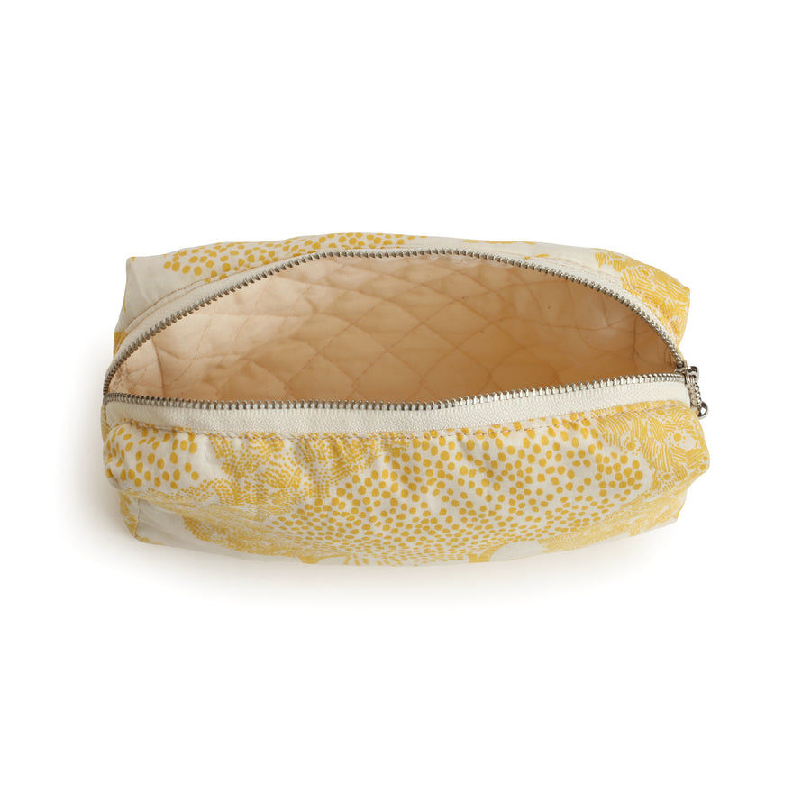 Yellow Pouch with Trees Design
