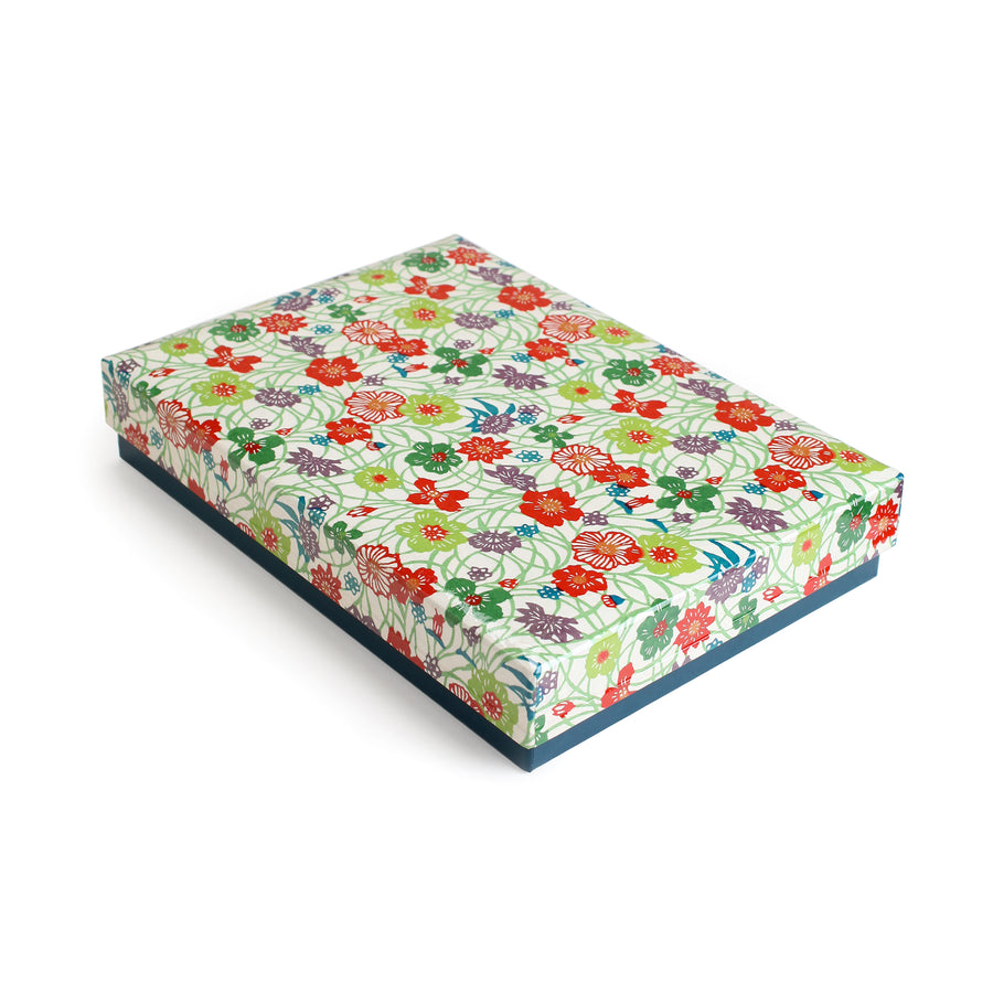 Flowered Stationery Box