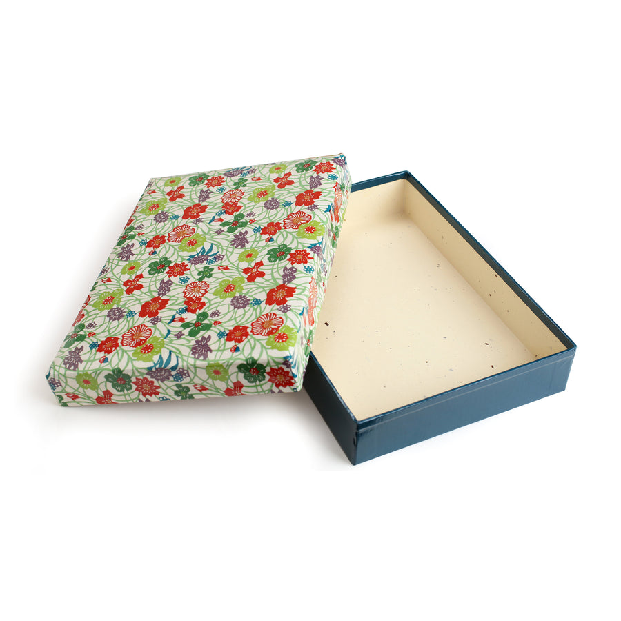 Flowered Stationery Box