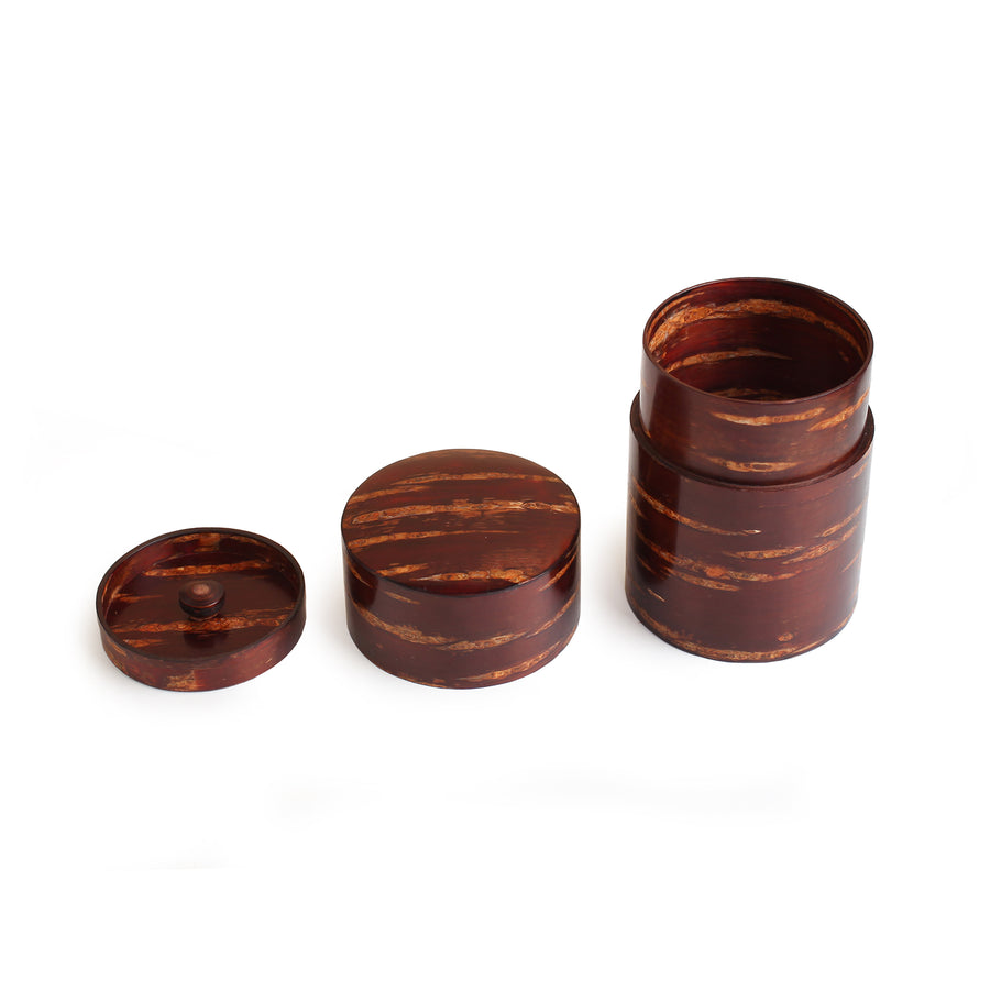 Stunning Wooden Carved Tea Container 150 gr.