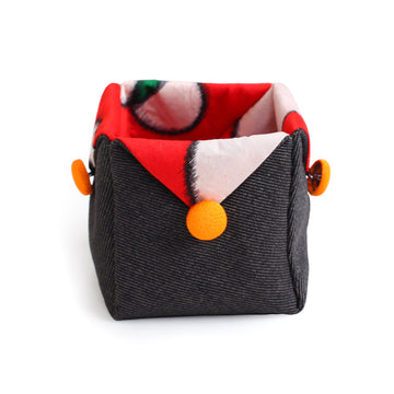 Cube Shaped Case Made from Japanese Kimono