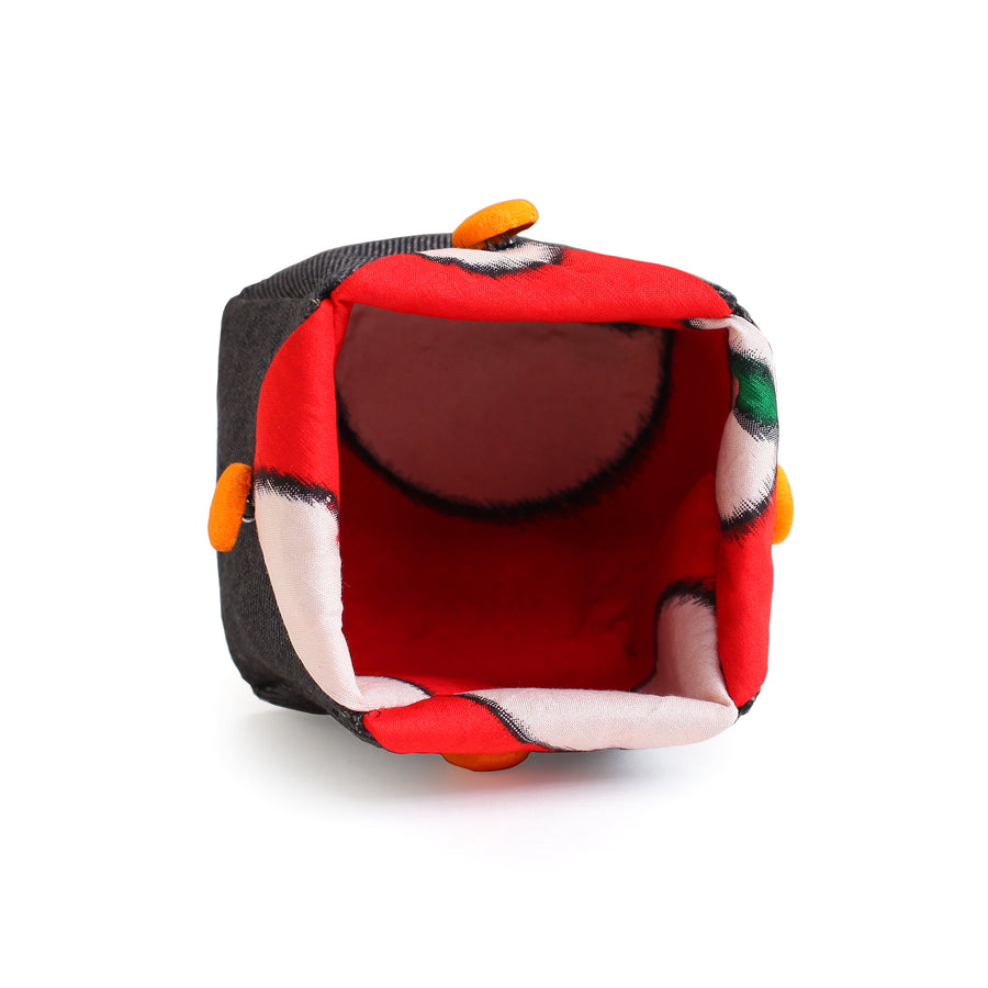 Cube Shaped Case Made from Japanese Kimono