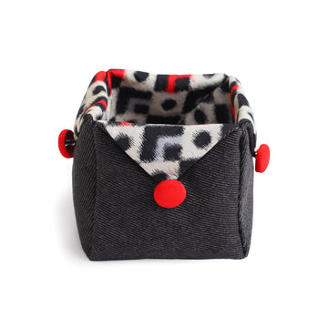 Cube Shaped Case Made from Japanese Kimono