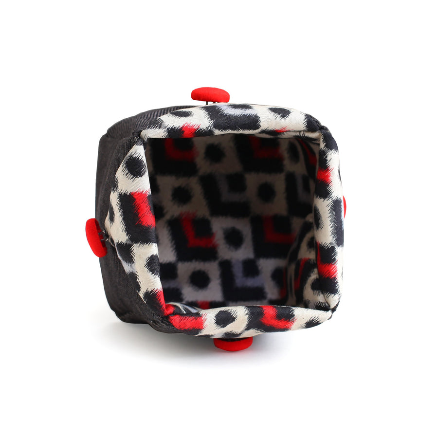 Cube Shaped Case Made from Japanese Kimono