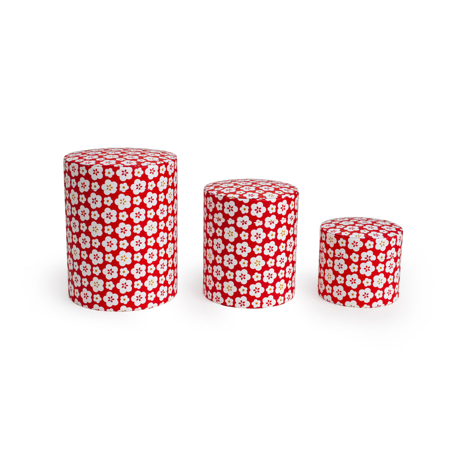 Circular Red Container Set