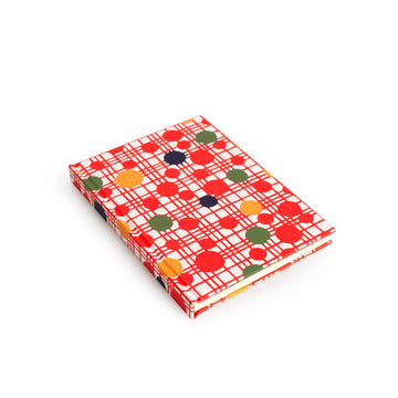Notebook with Colorful Dots