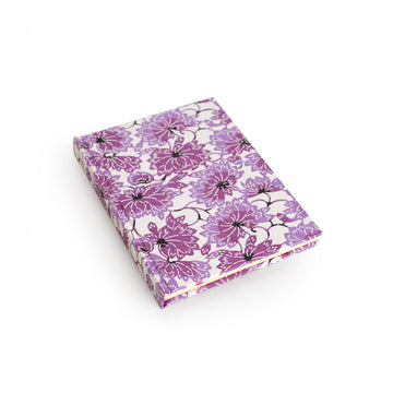 Notebook With Purple Flowers