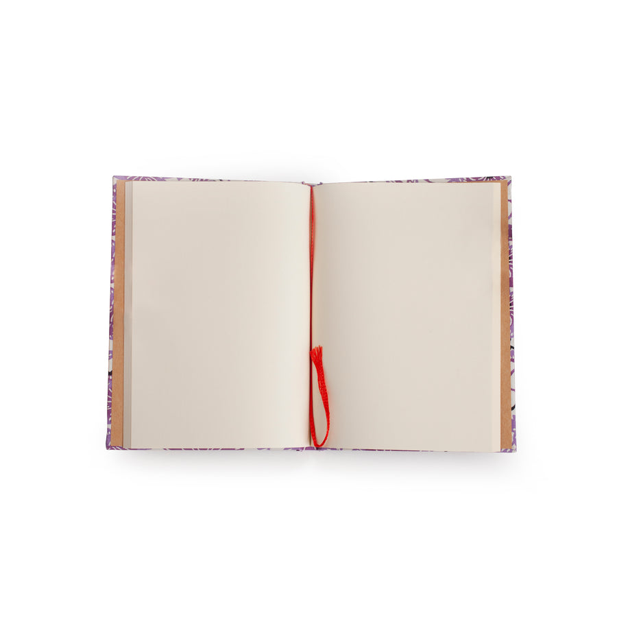 Notebook With Purple Flowers