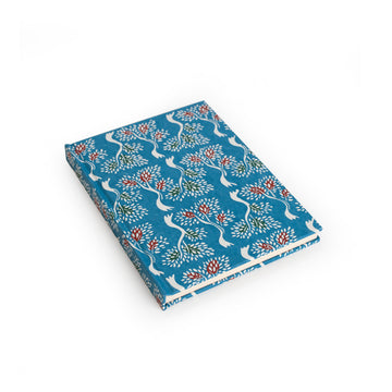 Blue Notebook with Tree Design