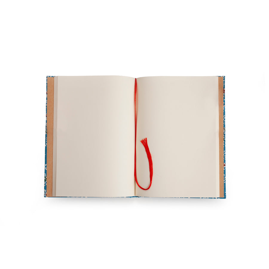 Blue Notebook with Tree Design