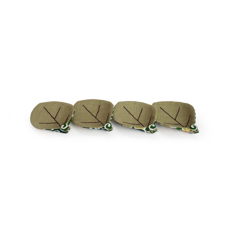 Colorful Coasters in a Leaf Shape