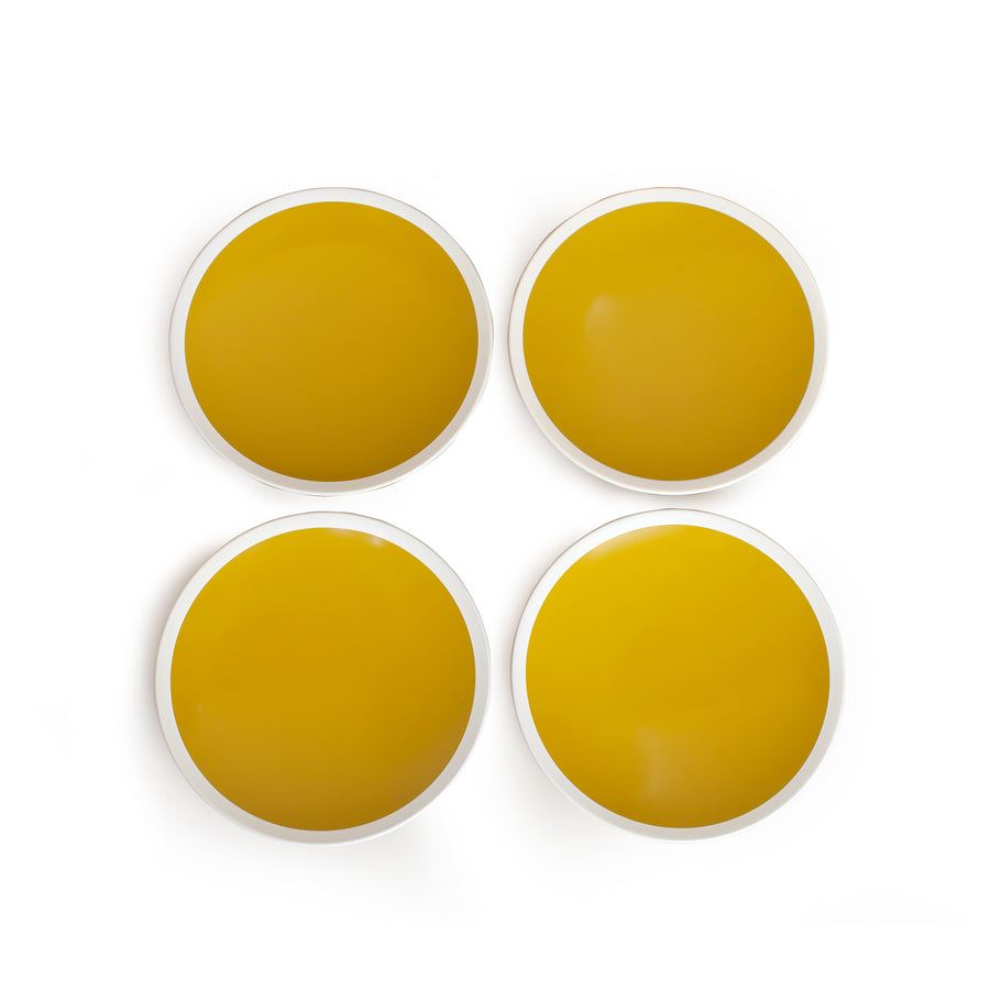 Mustard Yellow Lacquer Dishes
