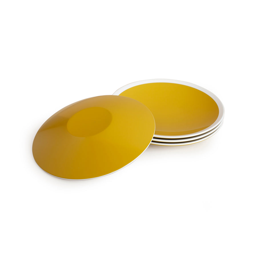 Mustard Yellow Lacquer Dishes