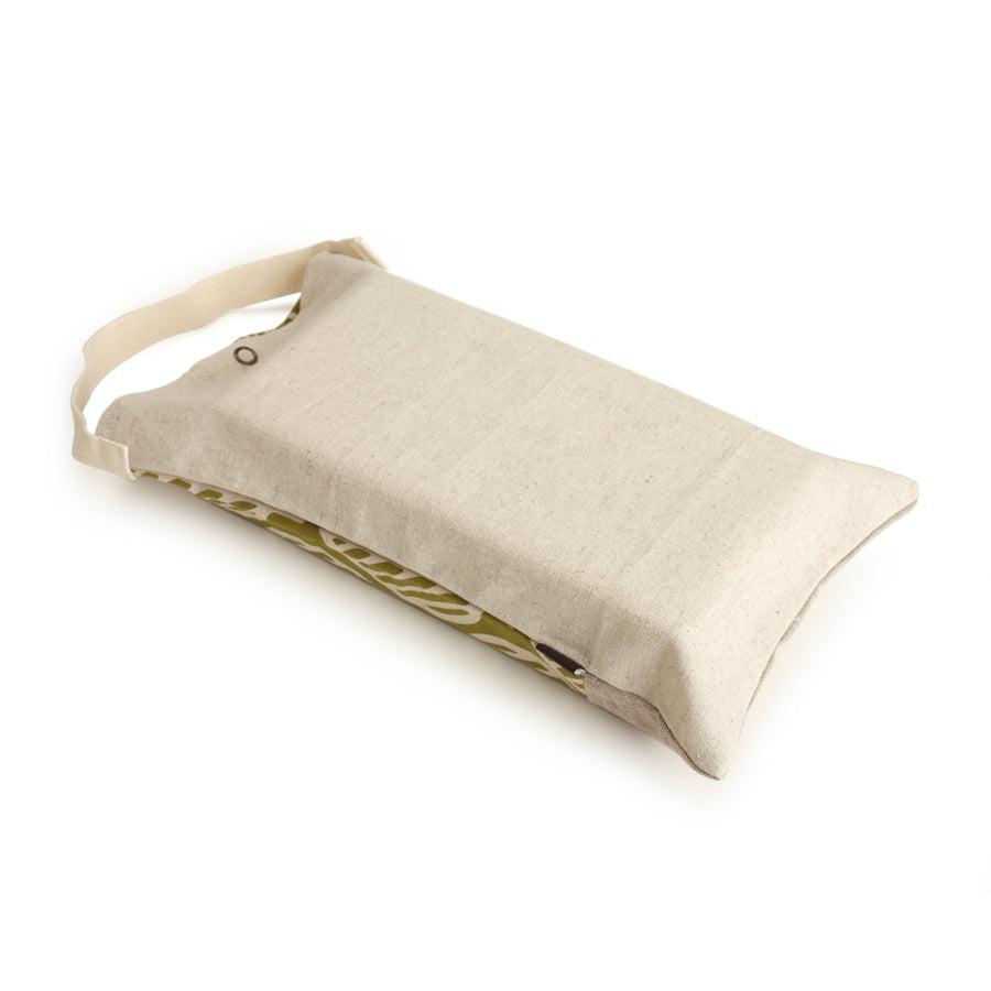 Tissue Box Cover with Green Leaf Design