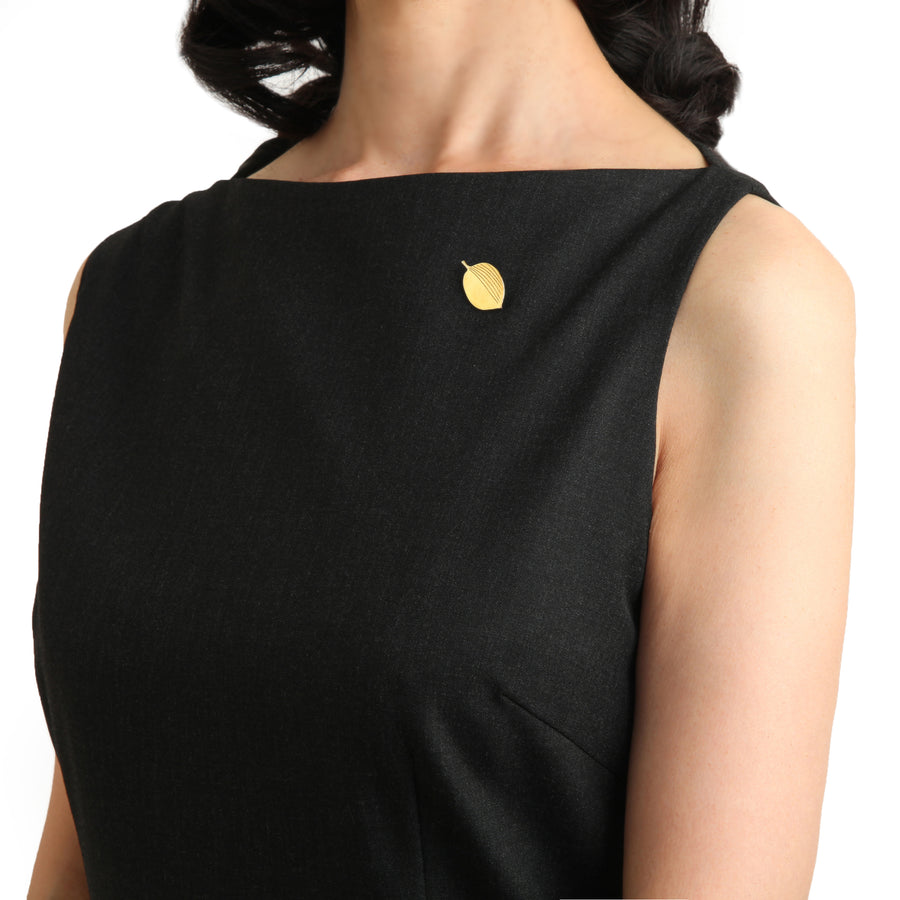 Brass Leaf Pin