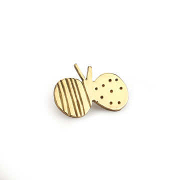 Brass Butterfly Brooch