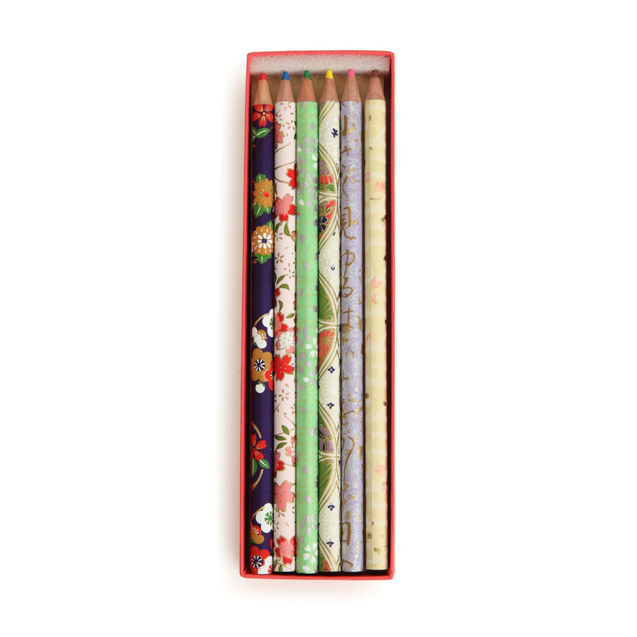 Colored Pencil Box with Multiple Designs
