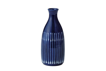 Indigo Raindrops Sake Bottle